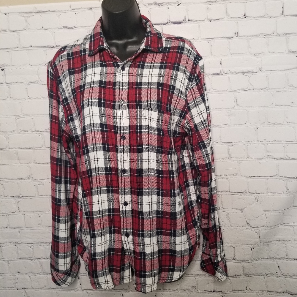 Rails soft lennox patriot cardinal red white shirt SIZE medium
